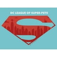 thumbnail image 2 of Girl's DC League of Super-Pets Skyline Superman Crest  Graphic Tee Tahiti Blue Medium, 2 of 4