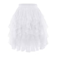 thumbnail image 2 of Tulle Skirts for Women Fairy Skirt Tutu A-Line Mesh Layered Skirts Midi Length High Elastic Waist Long Skirt White Tulle Skirt, 2 of 6