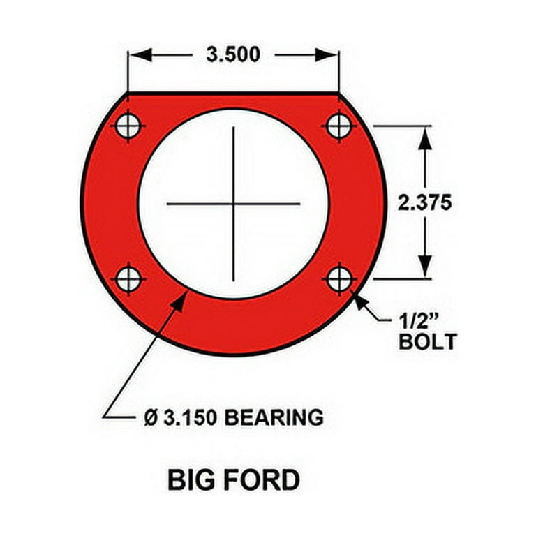 Wilwood Big Ford 2.36in Offset One Piece Vented Wilwood Big Ford 2.36in Offset One Piece Vented
