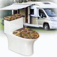 thumbnail image 5 of HELLHERO Sunflower Pattern Soft Non-Slip 2 Pack with Stretch Toilet Cover Set Washable, 5 of 7