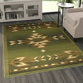 thumbnail image 3 of Masada Rugs Southwest , Area Rug (5 Feet X 7 Feet ), Green, 3 of 7