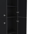 thumbnail image 6 of Kitchen Pantry 71" H, 4 Doors, 5 Adjustable Shelves, Laundry, Black, 6 of 6
