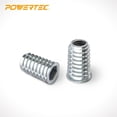 thumbnail image 5 of POWERTEC 50PK Threaded Inserts for Wood | 3/8"-16 Internal Threads, Zinc Alloy (QTI1001), 5 of 5