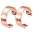 thumbnail image 2 of Qarigey Anillos abiertos de 2 piezas, tamaño pequeño, ajustable, cuidado Personal, Color sólido, dispositivo de protección corporal, anillo para el cuidado de los oídos Oro rosa Qarigey CE007788-03, 2 of 6