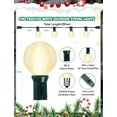 thumbnail image 2 of 25Ft G40 Outdoor String Lights, Patio Light with 27 G40 Clear Incandescent Bulbs(2 spare), Hanging Waterproof Connectable Christmas String Lights for Indoor Outdoor Garden Camping Backyard Porch, 2 of 14