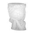 thumbnail image 2 of Modelo de jarrón de silicona para niña, modelo de jarrón de hormigón, fabricación de artesanías de macetas de fundición de resina epoxi, para fiestas, 7 cm x 7 cm x 93 cm Macarena Fundición de epoxi de silicona, 2 of 8
