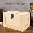 thumbnail image 4 of Desk Solid Wood Container Box, Safe Desktop Wooden Storage Box  for Sundries Original Wood Color,Baked Color, 4 of 7