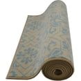 thumbnail image 4 of Custom Size Skid Resistant Backing Rug Runner Floral Trellis Blue Design Cut to Size Roll Runner Rug By Feet, 4 of 8