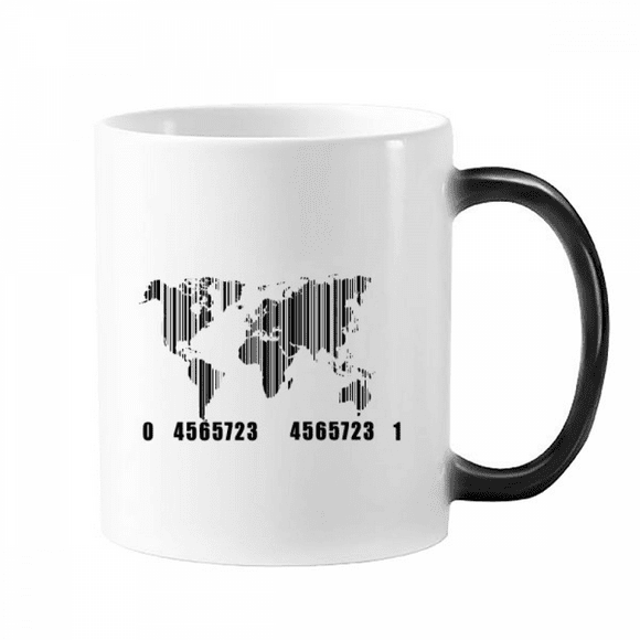 World Map Continent Ocean Mug Changing Color Cup Morphing Heat Sensitive 12oz