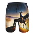 thumbnail image 3 of Fotbe Azure Sky Western Desert Cowboy Trajes de Baño Estampados para Hombre, Shorts de Verano de Secado Rápido, Ropa de Playa, Bañadores-X-Large, 3 of 6