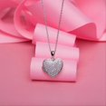 thumbnail image 4 of Mesmerize Your Little Girl with TheJewelryHut Designer Heart Locket Children CZ Silver Necklace, 4 of 5