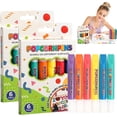 thumbnail image 3 of Magic Popcorns Pens 3D Puffy Drawing Kit, Bubble Art Markers for Crafts | Magic Popcorns Pens, Create Raised 3D Puffy With Bubble Pens, Includes 6 Vibrant Colors, Dries With Fun Texture, 3 of 10