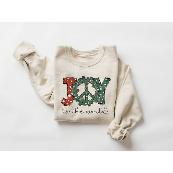 Joy To the World Shirt, Christmas Shirt, Joy Sweatshirt, Gift For Christmas, Peace Sweatshirt, Christmas Gift For Women, Crewneck Sweatshirt
