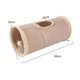 thumbnail image 2 of Túnel plegable para gatos, túnel de juego para gatos, túnel de juego de ante duradero con bola de color caqui, 2 of 5