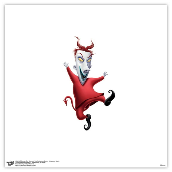 Gallery Pops Disney Tim Burton's The Nightmare Before Christmas - Lock Wall Art, Unframed Version, 12" x 12"