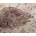 thumbnail image 4 of oneOone Viscose Chiffon Light Beige Fabric Floral & Peacock Sewing Material Print Fabric By The Yard 42 Inch Wide, 4 of 4