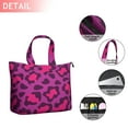 thumbnail image 2 of Pink and Black Of Leopard Print Travel Tote Bags for Women Carry On,Large Weekender Bags for Women Travel,Multi Functional Duffle Bag for Work,Shopping,Sports, 2 of 5