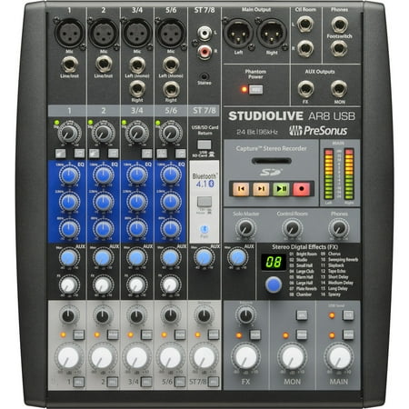 PreSonus SLMAR8 8-Channel Hybrid Performance and Recording Mixer