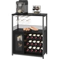 thumbnail image 1 of Bingirl Industry Coffee Bar Cabinet with Wine Rack, Glass Holder, Mesh Door, and Storage for Kitchen, Living Room, and Bar, 1 of 8