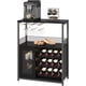 thumbnail image 1 of Industry coffee bar gabinete con wine rack, glass holder, mesh door, y almacenamiento para kitchen, sala de estar, y bar, 1 of 8