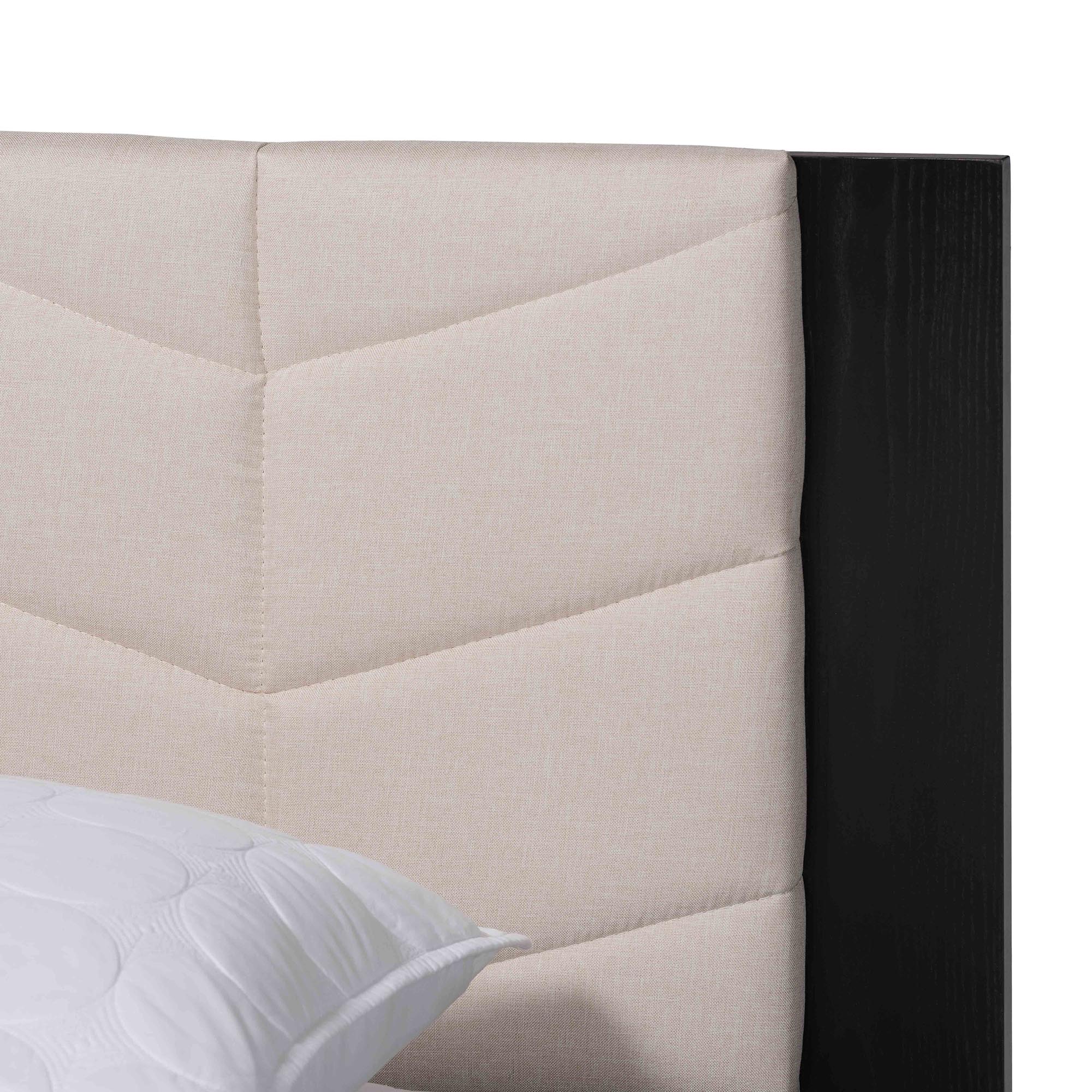 Baxton Studio Adriano Transitional Platform Bed, Queen, Black
