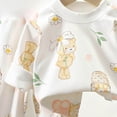 thumbnail image 4 of xaweyi Infant Toddler Boys Girls Cute Cartoon Long Sleeve Homewear Set Breathable Soft Comfortable Indoor Loungewear Outfit Size 3-6 Months, 4 of 4