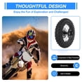 thumbnail image 3 of 12 Inch Rear Wheel Rim Tire Assembly, Stainless Steel Rubber Rear Wheel Rim Tire Assembly  for Off Road Motorcycles Replacement for XR, 3 of 7