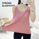 thumbnail image 5 of Camiseta sin mangas plisada sexy con cuello en V y corte holgado para mujer con talla grande, 5 of 6