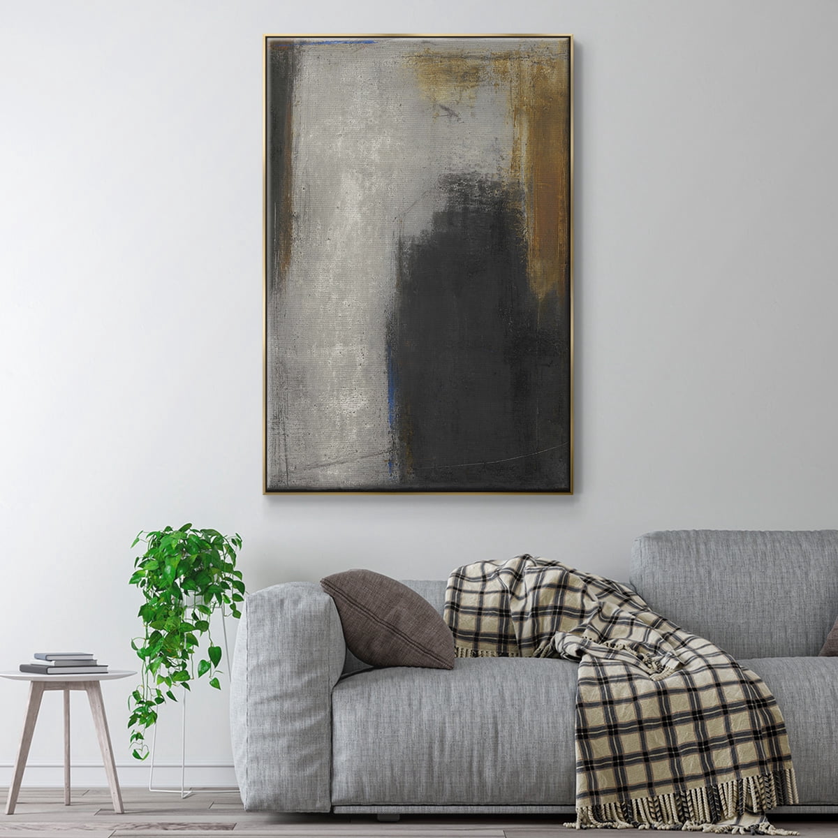 On My Way to Lately Framed Premium Gallery Wrapped Canvas - Ready to Hang - 17 x 25 - Gold Floating Frame