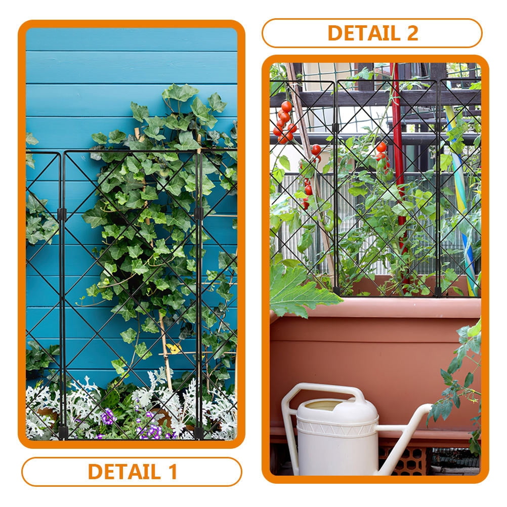 WHAMVOX  2 Pcs Stake Gardening Support Bracket Morning Glory Wind-resistant Plant