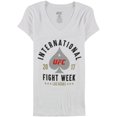 thumbnail image 4 of Camiseta con gráfico de la Semana Internacional de la Pelea 2017 de la UFC para mujer, blanca, pequeña, 4 of 4