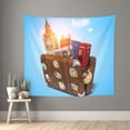 thumbnail image 2 of Balery Trip to London Pattern Tapestry 60x51 Inches - Large Wall Hanging Tapestry for Bedroom, Living Room, Dorm Decor - Artistic and Aesthetic Room Decor, 2 of 9