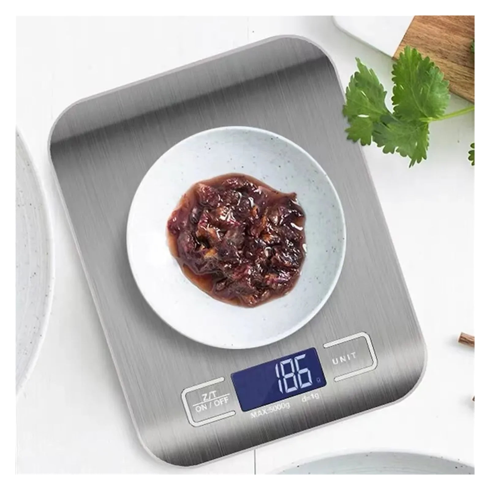 10KG Kitchen Scales Stainless Steel Weighing For Food Diet Postal Balance Measuring LCD Precision Electronic