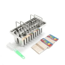 20x Stainless Steel Molds Ice Pop Lolly Ice Cream Stick Holder Mold Top
