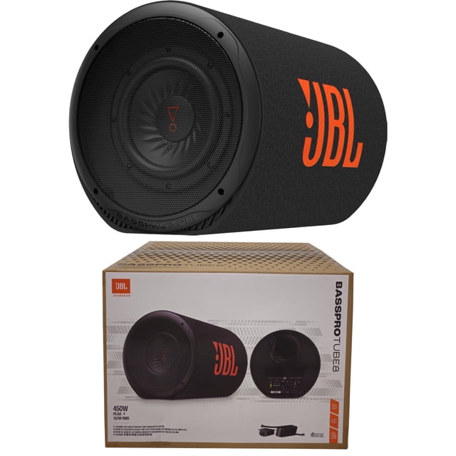 Subwoofer Amplificado para auto Jbl Basspro Tube 8 450w máx