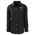 thumbnail image 2 of Women's-Cutter & Buck  Black San Jose Earthquakes Roam Eco Recycled Shirt Jacket, 2 of 3