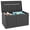 Gray, variant on Gymax 100 Gallon Resin Deck Box w/ Lockable Lid Wheels for Pool Accessories Brown