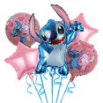 thumbnail image 1 of Lindas decoraciones para fiesta de cumpleaños de Lilo Stitch, globos de Stitch, vajilla desechable, plato, servilleta, fondo para suministros de fiesta para niños, 1 of 5