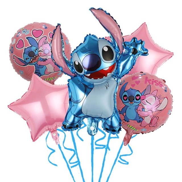 Lindas decoraciones para fiesta de cumpleaños de Lilo Stitch, globos de Stitch, vajilla desechable, plato, servilleta, fondo para suministros de fiesta para niños