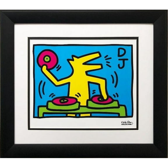 Keith Haring "KH07" CUSTOM FRAMED Art Lithograph Generic