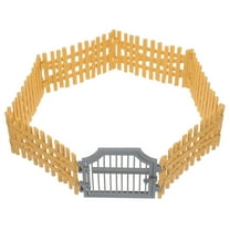 Niceauty 1 Set Farm Fence Toy PVC Material for Kids DIY Assembly Dollhouse Decoration