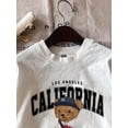 thumbnail image 3 of Style Bear Graphic White Round Neck Short Sleeve Fitted Women T-Shirt, Contains Cotton, Suitable ForCamisetas para mujer, lindas camisetas con estampado gráfico, de manga corta, estilo casual, para ve, 3 of 7