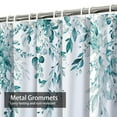 thumbnail image 5 of LALILO Aqua Green Fabric Shower Curtain for Bathroom ,Waterproof Shower Curtains with Hooks 72"X72", 5 of 6