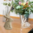 thumbnail image 5 of Wooden Easter Bunny Figurine Unpainted DIY Craft Ornament For Home Classroom Easter, 5 of 5