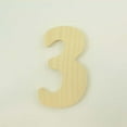 thumbnail image 1 of Package of 1, 14 Inch X 1/2" Baltic Birch "3" Plywood Numbers In The Goudy Heavy Font | Thick For Art & Craft Project, Made in USA, 1 of 1