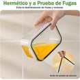 thumbnail image 4 of Contenedor de Almacenamiento de Alimentos Frcos para Refrigerador, 5 Contenedor Frcos de Frutas y Vegetal con curridor, Contenedor de Almacenamiento Sin BPA, 4 of 5