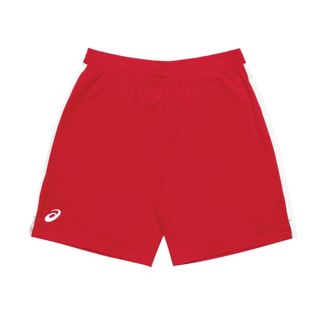 ASICS Mens 2-Tone Athletic Workout Shorts, Red, Small
