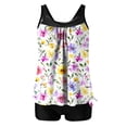 thumbnail image 2 of Wowcloth Women's Modest High-Waisted Printed Tankini Swimsuit with Padded Bra, Two-Piece Swimwear Set for Beach and Vacation, 2 of 4