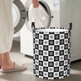 thumbnail image 5 of Haiem Checkerboard With Snowflake 1 Print Laundry Basket, Laundry Hamper, Collapsible Laundry Baskets, Dirty Clothes Hamper, Waterproof with Handles for College Dorm, Family-Medium, 5 of 6