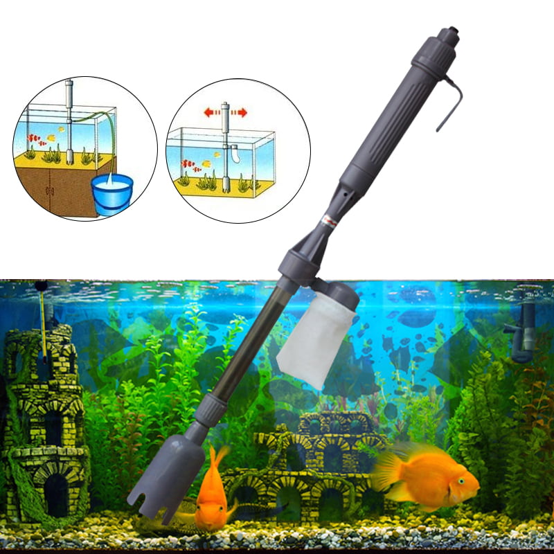 Fortune-star Aquarium Siphon Gravel Cleaner Water Changer with air Bag Aquarium Gravel Vacuum Cleaner Kit for Fish Tank Cleaner with Mini Net 